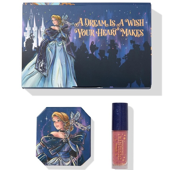 Colourpop Disney Designer Collection Cinderella Lipstick Highlighter Bundle - Picture 2 of 9